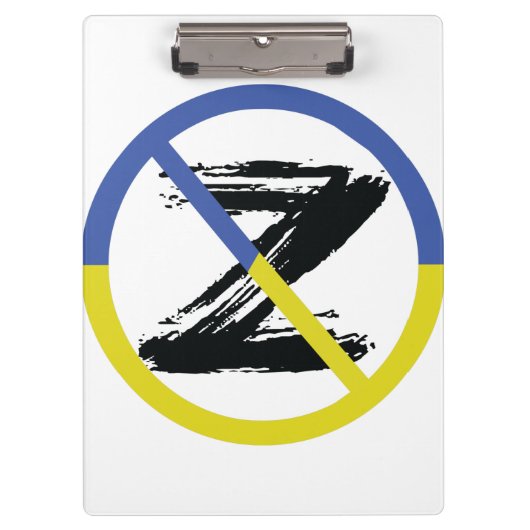 Stop war in Ukraine Throw Pillow Klembord (Voorkant)
