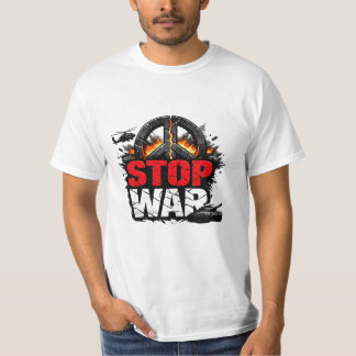 Stop War Peace Grafisch T-shirt – Sta voor Vrede