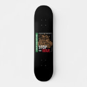 Stop War Save Palestine Persoonlijk Skateboard (Voorkant)
