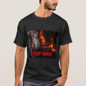 Stop War, Stand With Ukraine, Support Ukraine, T-shirt (Voorkant)