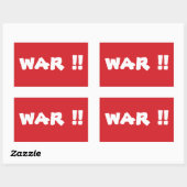 STOP War Stop Sign Sticker (Vel)