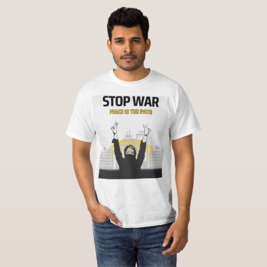 stop war t-shirt (Voorkant volledig)