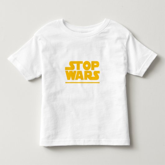 Stop Wars Parodie Logo Kinder Shirts (Voorkant)