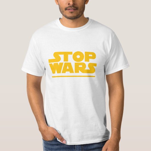 Stop Wars Parodie Logo T-shirt (Voorkant)