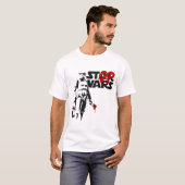 Stop Wars Parodie Logo T-shirt (Voorkant volledig)