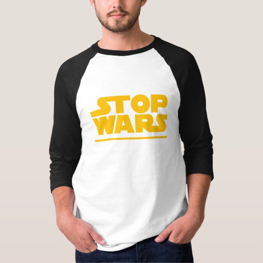 Stop Wars Parodie Logo T-shirt (Voorkant)