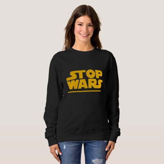 Stop Wars Parody Logo T-Shirt (Voorkant volledig)