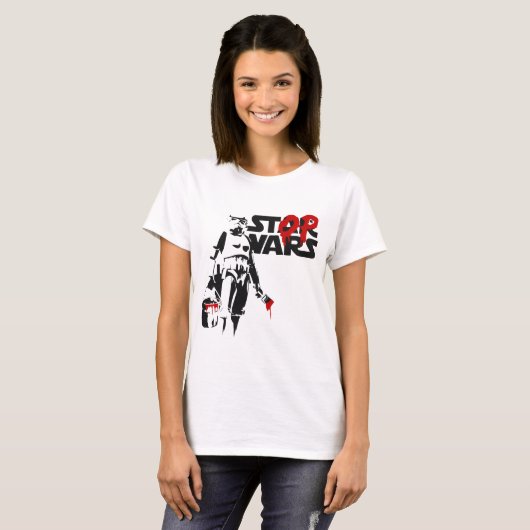 Stop Wars Parody Logo T-shirt (Voorkant volledig)
