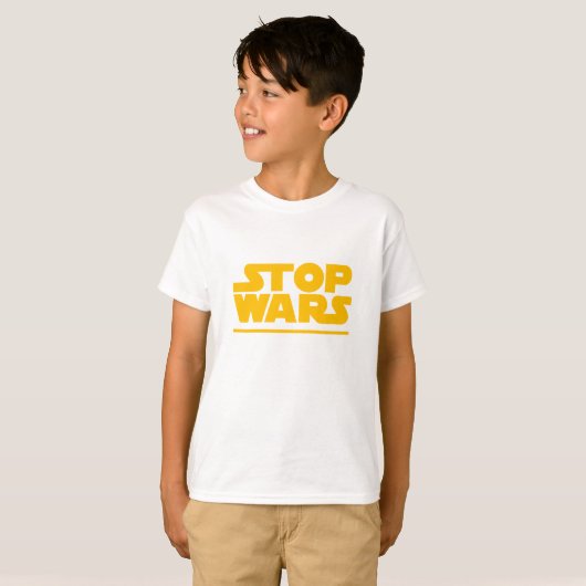 Stop Wars Parody Logo T-shirt (Voorkant volledig)