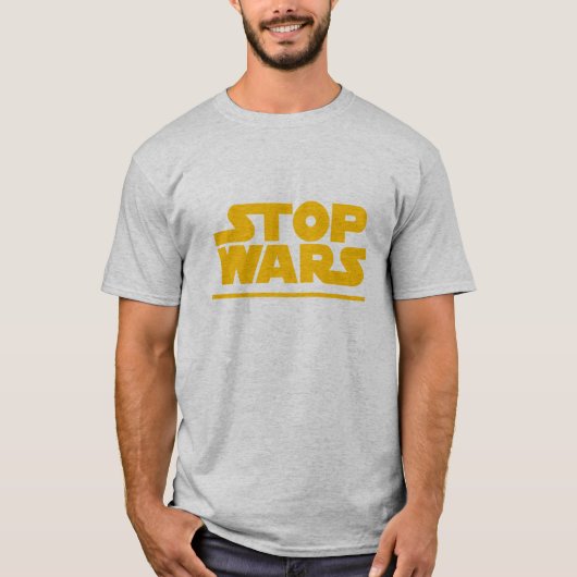 Stop Wars Parody Logo T-Shirt (Voorkant)