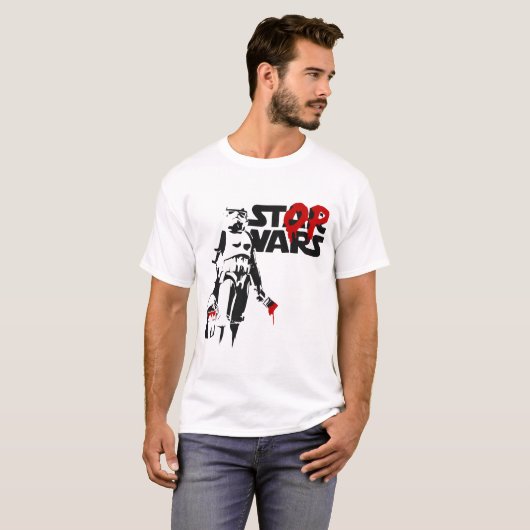 Stop Wars Parody Logo T-shirt (Voorkant volledig)