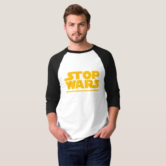 Stop Wars Parody Logo T-shirt (Voorkant volledig)