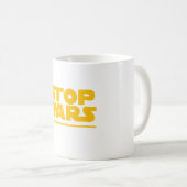 Stop Wars Parody Logo T-Shirt Koffiemok (Voorkant rechts)