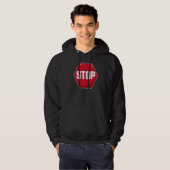 Stop-wegteken Hoodie (Voorkant volledig)