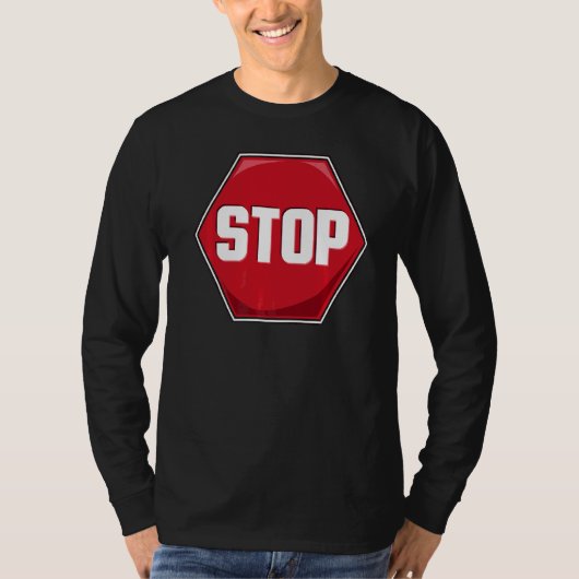 Stop-wegteken T-shirt (Voorkant)