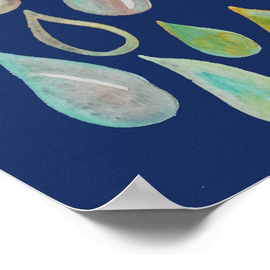 STOP WERELDWIJD WAARSCHUWING: Red de aarde Poster (Hoek)