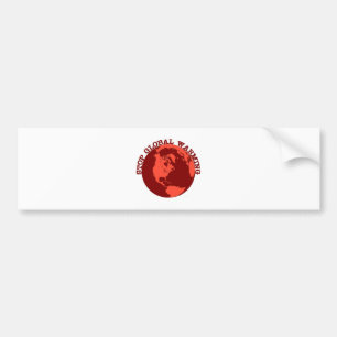 Stop wereldwijde opwarming bumpersticker