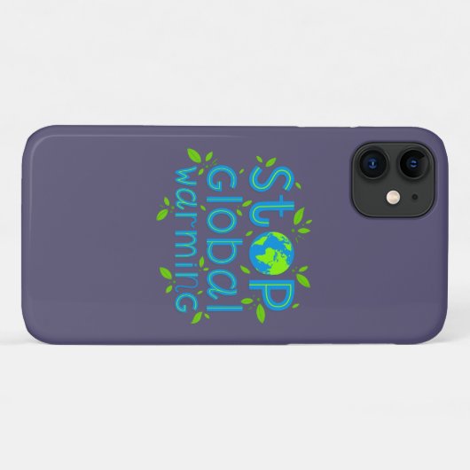 Stop wereldwijde opwarming Case-Mate iPhone case (Achterkant (horizontaal))