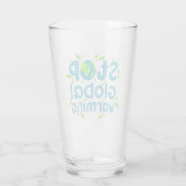 Stop wereldwijde opwarming glas (Achterkant)