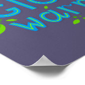 Stop wereldwijde opwarming poster (Hoek)