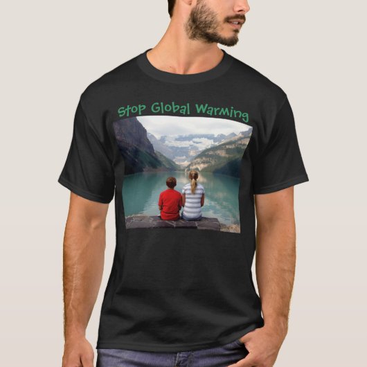 Stop wereldwijde opwarming t-shirt (Voorkant)