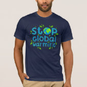 Stop wereldwijde opwarming t-shirt (Voorkant)