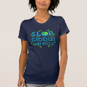 Stop wereldwijde opwarming t-shirt (Voorkant)