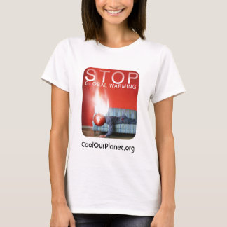 Stop wereldwijde opwarming t-shirt
