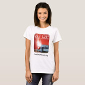 Stop wereldwijde opwarming t-shirt (Voorkant volledig)