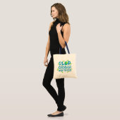 Stop wereldwijde opwarming tote bag (Voorkant (model))