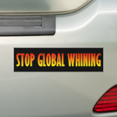 Stop wereldwijde zegen bumpersticker (Op auto)