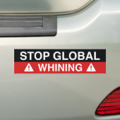 Stop wereldwijde zegen bumpersticker (Op auto)