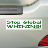 Stop wereldwijde zegen bumpersticker (Op auto)