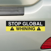 Stop wereldwijde zegen bumpersticker (Op auto)