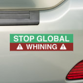 Stop wereldwijde zegen bumpersticker (Op auto)
