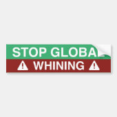 Stop wereldwijde zegen bumpersticker (Voorkant)