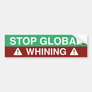 Stop wereldwijde zegen bumpersticker