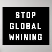 Stop wereldwijde zegen poster (Voorkant)