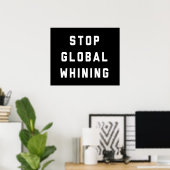Stop wereldwijde zegen poster (Thuiskantoor)