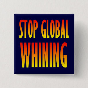 Stop wereldwijde zegen vierkante button 5,1 cm