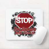Stop! Werk samen en luister. Muismat (Met muis)
