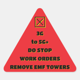 STOP WERK VERWIJDER EMF door RoseWrites Sticker