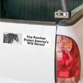 Stop Wild Horse Roundups Bumpersticker (Op Truck)