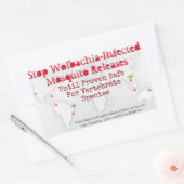Stop Wolbachia-Stickers van RoseWrites Rechthoekige Sticker (Envelop)