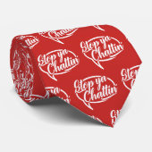 Stop Ya Chattin' Manchester Slang Dialect Stropdas (Opgerold)