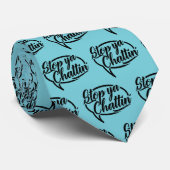 Stop Ya Chattin' Manchester Slang Dialect Stropdas (Opgerold)