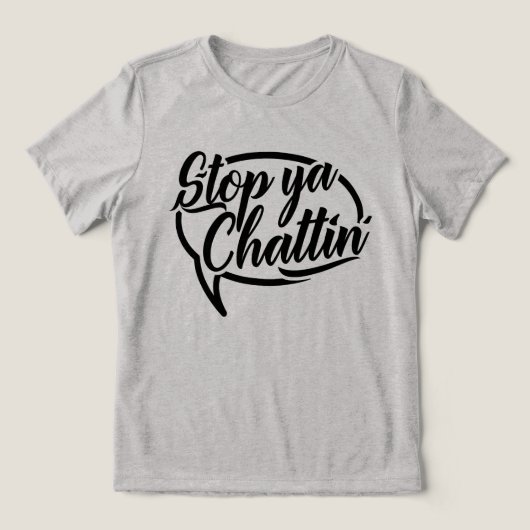 Stop Ya Chattin' Manchester Slang Tanktop (Design voorkant)