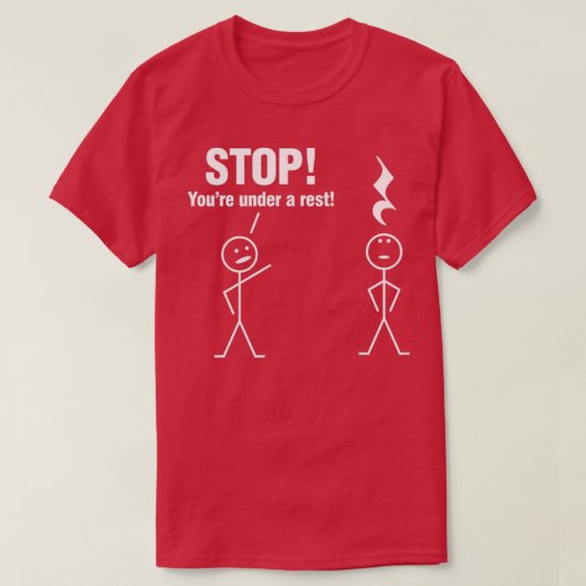 Stop Youre onder rust T-shirt (Design voorkant)