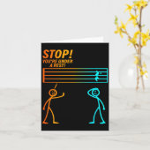 Stop You're Under A Rest _ Funny Music Teacher  Kaart (Gele Bloem)