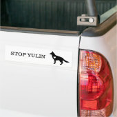 "STOP YULIN" Bumpersticker voor dierenwelzijn (Op Truck)